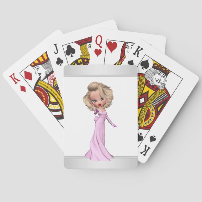 Jeu De Cartes Chère Diva Rose (dos)