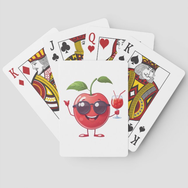 Jeu De Cartes Cherry Fun Vacances joyeuses Tropical Drink Party (dos)