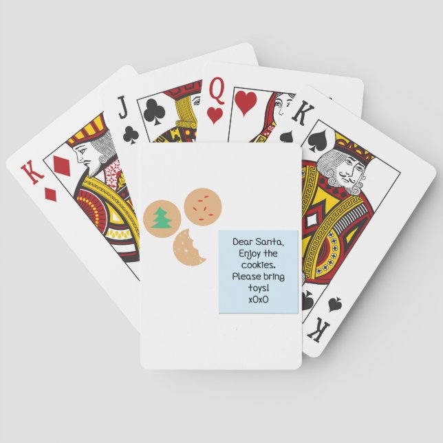 Jeu De Cartes Chers Cookies Père Noël, S'Il Vous Plaît Apportez  (dos)