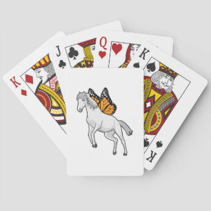 Jeu De Cartes Cheval avec papillon
