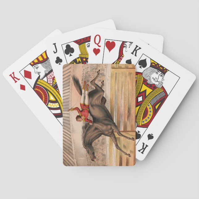 Jeu De Cartes Cheval de cirque et daredevil volant haute taille  (dos)