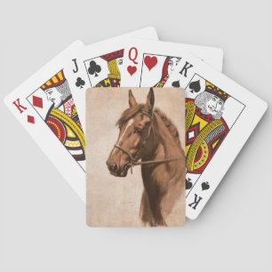 Jeu De Cartes Cheval de gingembre de livre noir de beauté