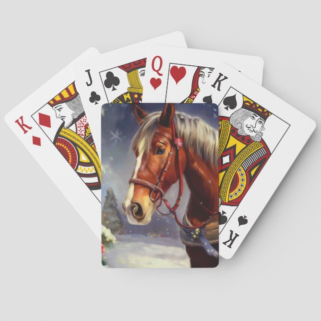 Jeu De Cartes Cheval de Noël (1) (dos)