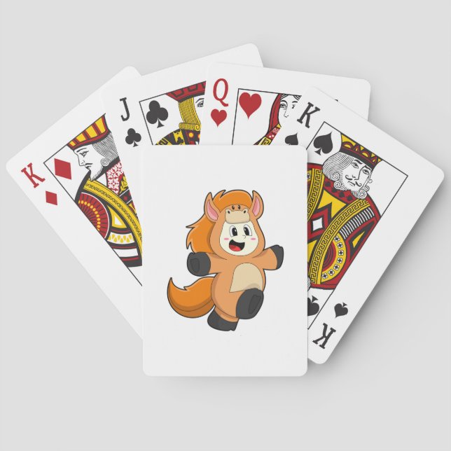 Jeu De Cartes Cheval en costume (dos)