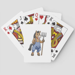Jeu De Cartes Cheval en fermier avec Rake