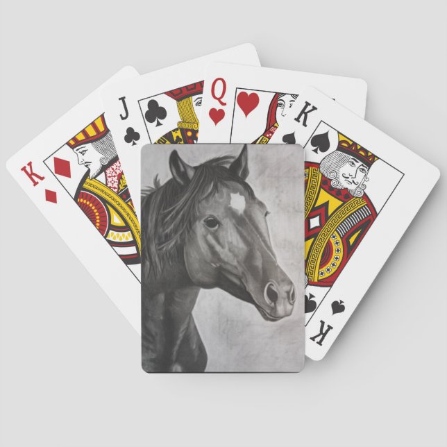 Jeu De Cartes Cheval Main Drake Art (dos)