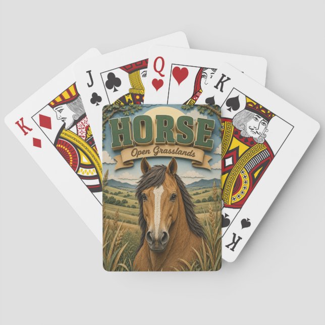 Jeu De Cartes Cheval Open Grasslands POPCUT (dos)