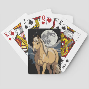 Jeu De Cartes Cheval Palomino Au Lune