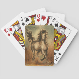 Jeu De Cartes Cheval sauvage et couleurs chaudes