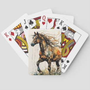 Jeu De Cartes Chevaux dans le pâturage
