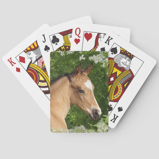 Jeu De Cartes Chevaux d'imaginaire : Fleurs (dos)