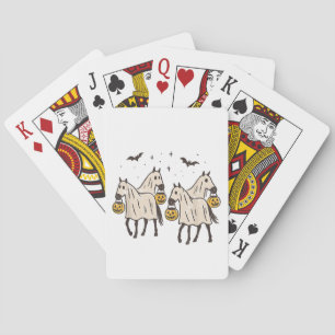 Jeu De Cartes Chevaux fantômes mignons Halloween Trick or Treat