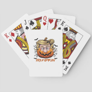 Jeu De Cartes Cheveux drôle de Citrouille Halloween Boo - Humour
