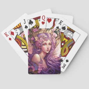 Jeu De Cartes Cheveux pourpre Fairy Angel Imaginaire Art