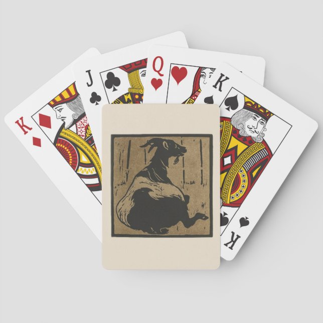 Jeu De Cartes Chèvre - Animaux Carrés Illustration (dos)