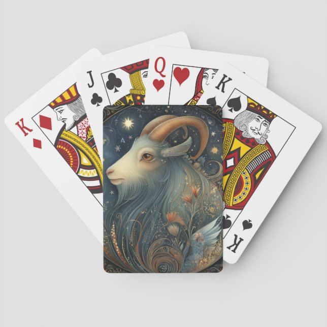Jeu De Cartes Chèvre Capricorne Zodiaque Astrologie Céleste Anni (dos)