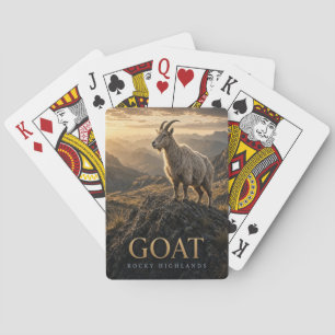 Jeu De Cartes Chèvre Hauts plateaux rocheux Faune ANIMAL