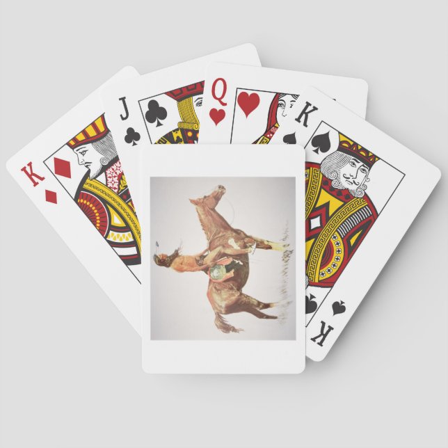 Jeu De Cartes Cheyenne courageux, 1901 (litho de couleur) (dos)