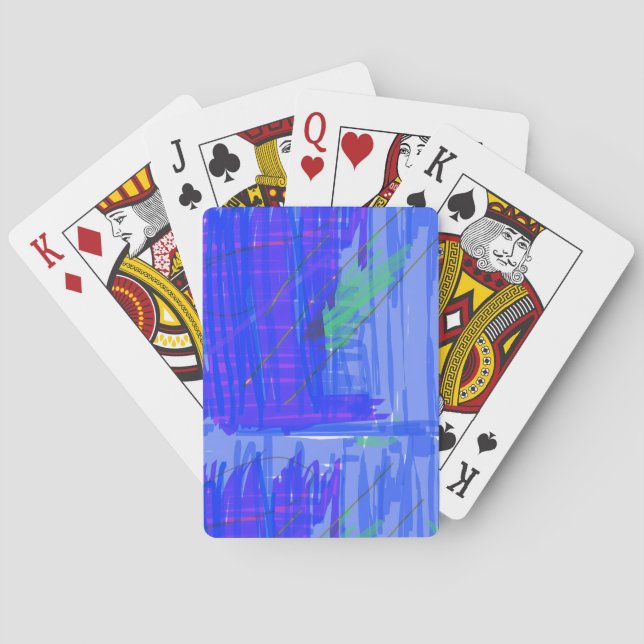 Jeu De Cartes Chic Abstract Blue (dos)