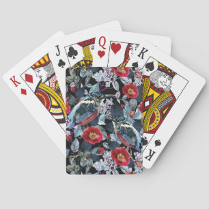 Jeu De Cartes Chic Floral Kingfisher Birds