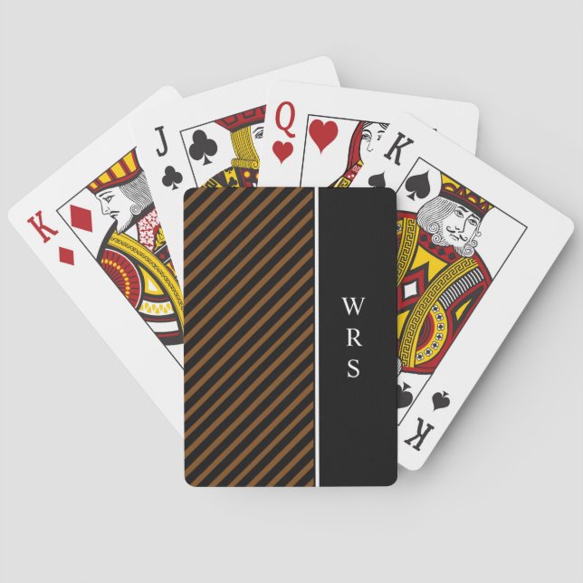 JEU DE CARTES CHIC PLAYING CARDS_STRIPES//MONOGRAM  DIY (dos)