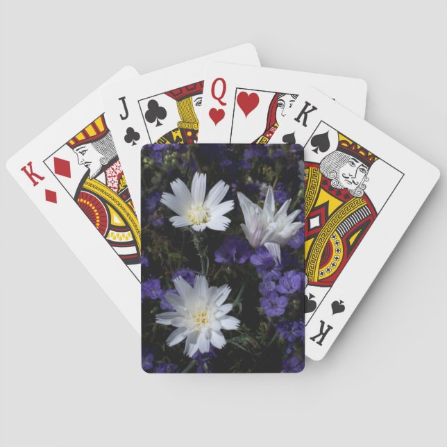 Jeu De Cartes Chicory et fleurs sauvages de Phacélie (dos)