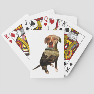 Jeu De Cartes chien à double exposition