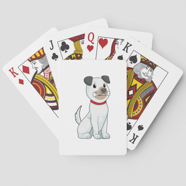 Jeu De Cartes Chien avec os (dos)