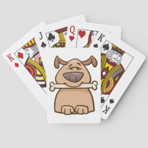 Jeu De Cartes Chien Avec Un Os