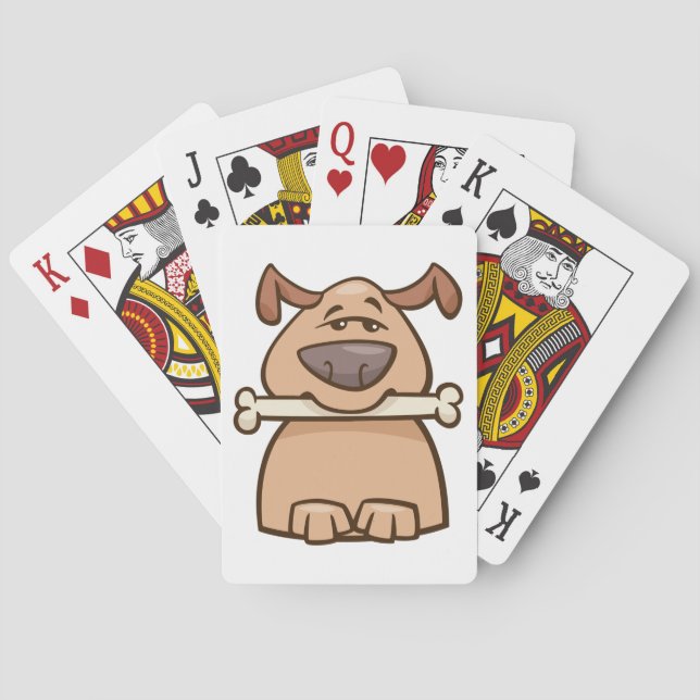 Jeu De Cartes Chien Avec Un Os (dos)