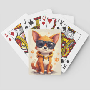 Jeu De Cartes Chien Basenji Kawaii Drôle