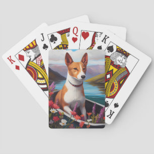 Jeu De Cartes Chien Basenji sur une pagaie : Une aventure pittor