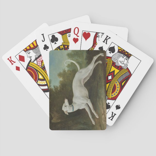 Jeu De Cartes Chien blanc gris (par Jean-Baptiste Oudry) (dos)