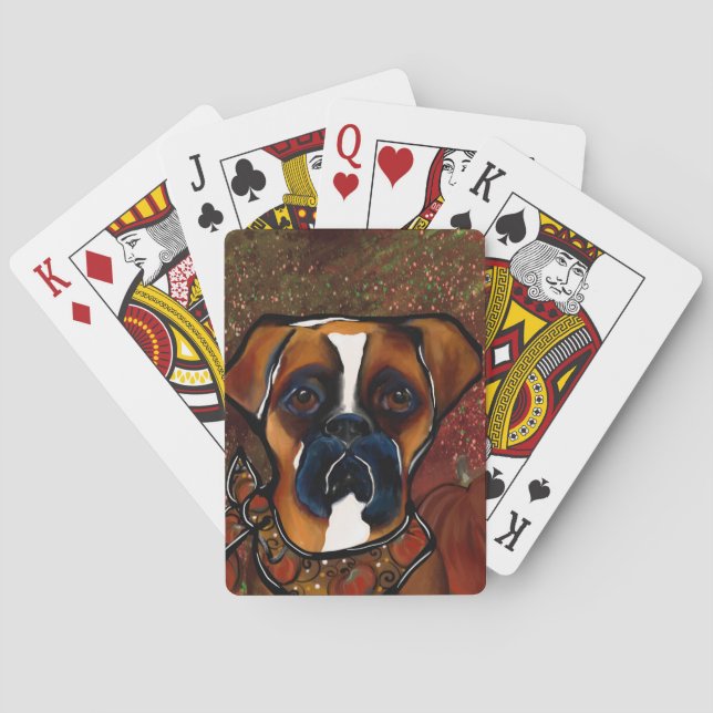 Jeu De Cartes Chien Boxer (dos)