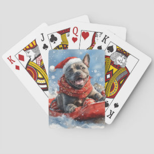 Jeu De Cartes Chien Cane Corso dans un traîneau Laissez tomber l