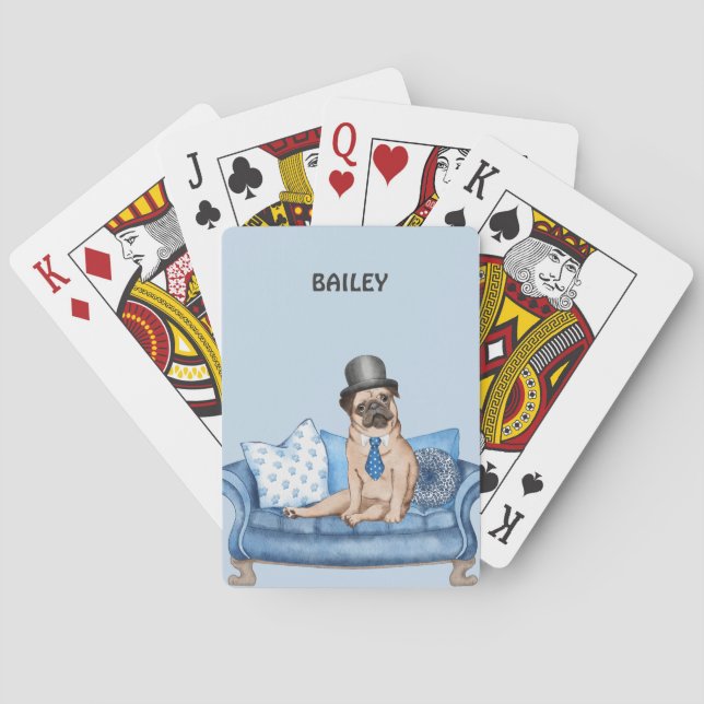 Jeu De Cartes Chien carlin (dos)