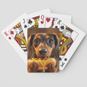 Jeu De Cartes Chien chaud de fantaisie mignon