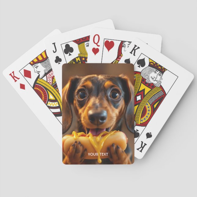 Jeu De Cartes Chien chaud de fantaisie mignon (dos)