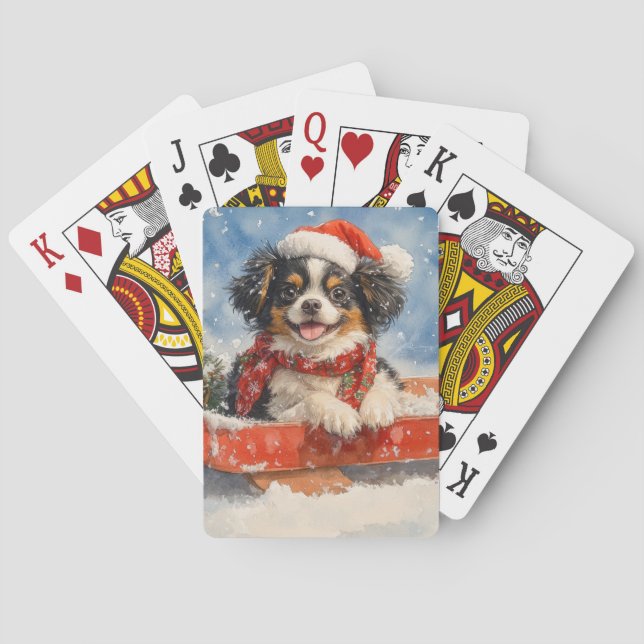 Jeu De Cartes Chien chinois japonais dans la corniche laissez pa (dos)