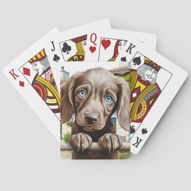 Jeu De Cartes Chien Chiot Remplisseur de Bas (dos)