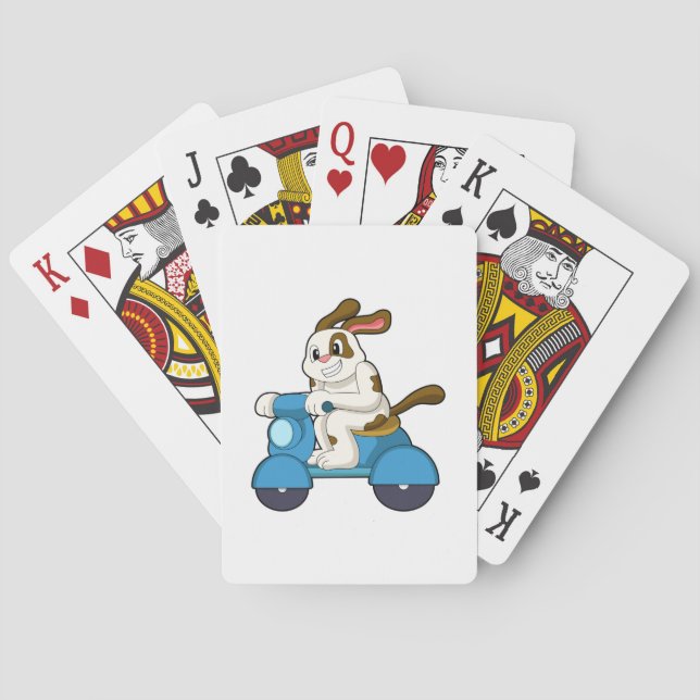 Jeu De Cartes Chien comme Biker avec Scooter.PNG (dos)