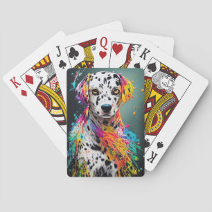Jeu De Cartes Chien Dalmatien animal familier adorable compagnon
