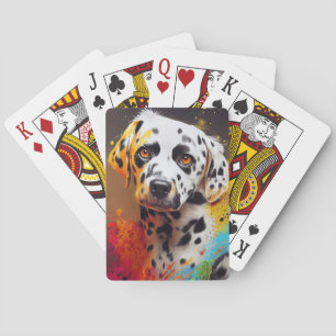 Jeu De Cartes Chien Dalmatien animal familier adorable compagnon