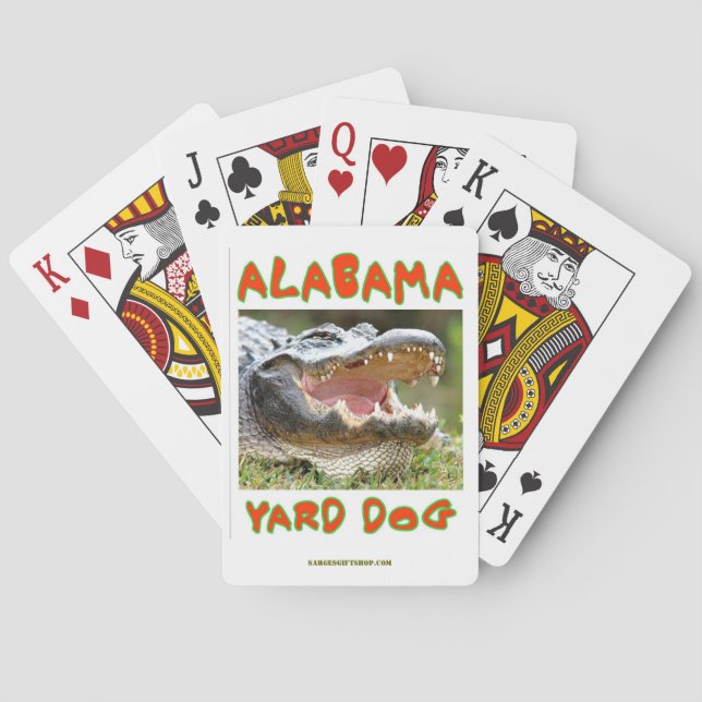 JEU DE CARTES CHIEN DE COUR ALABAMA (dos)