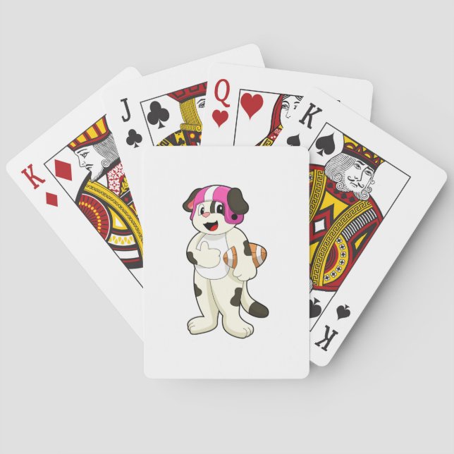 Jeu De Cartes Chien de football Sports (dos)