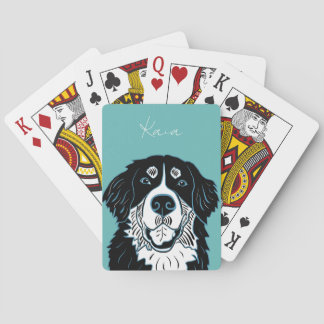 Jeu De Cartes Chien de montagne bernois personnalisable