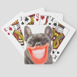 Jeu De Cartes Chien de sourire des images   A de Getty