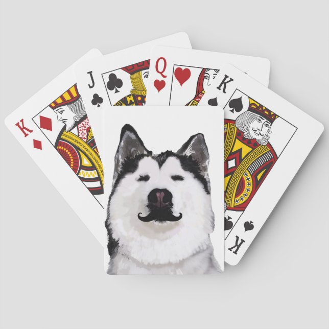 Jeu De Cartes Chien Husky Jouer aux cartes (dos)