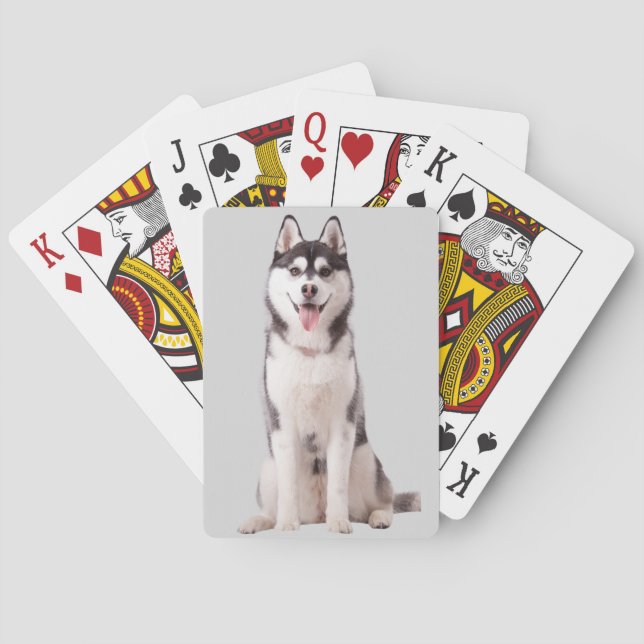 Jeu De Cartes Chien Husky Sibérien (dos)