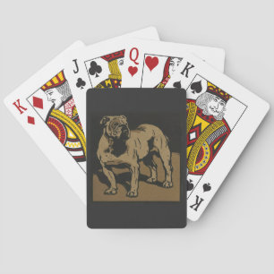 Jeu De Cartes Chien - Illustration d'animaux Carrés